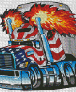 American Big Rig Art Diamond Painting