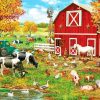 Autumn Farm With Animals Diamond Painting