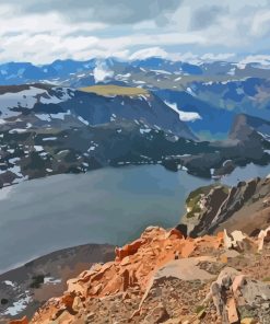 Beartooth Highway Twin Lakes Diamond Painting