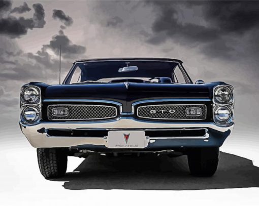 Black 1967 Pontiac Diamond Painting