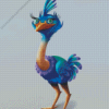 Blue Funny Bird Diamond Painting