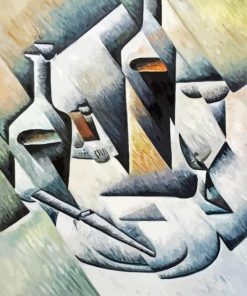 Bottle And Knife Juan Gris Diamond Painting