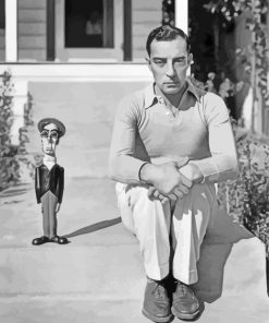 Buster Keaton And Doll Diamond Painting