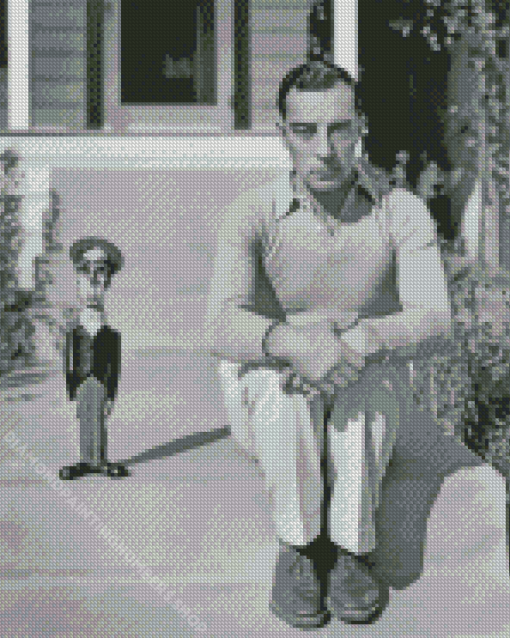 Buster Keaton And Doll Diamond Painting