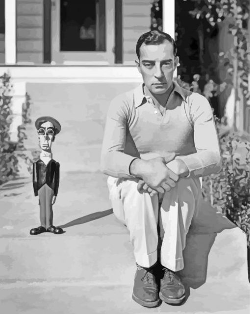 Buster Keaton And Doll Diamond Painting