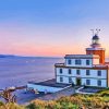 Cape Finisterre Lighthouse Sunset Diamond Painting