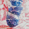 Chinese Stacked Tea Cups Diamond Painting