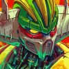 Close Up Jeeg Robot Diamond Painting