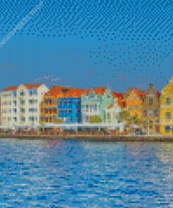 Curacao Colorful Buildings Diamond Painting