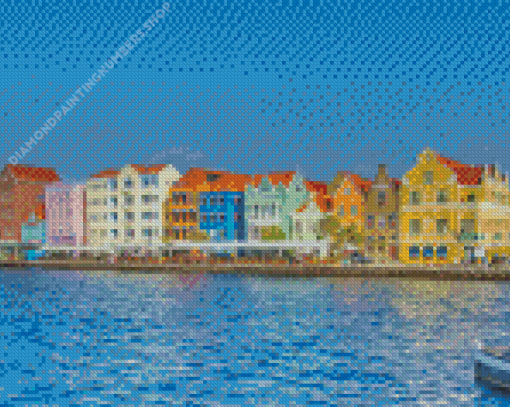 Curacao Colorful Buildings Diamond Painting