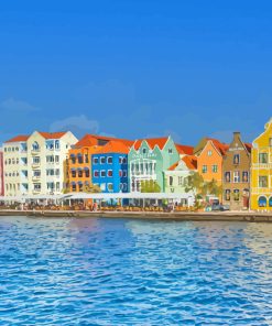 Curacao Colorful Buildings Diamond Painting