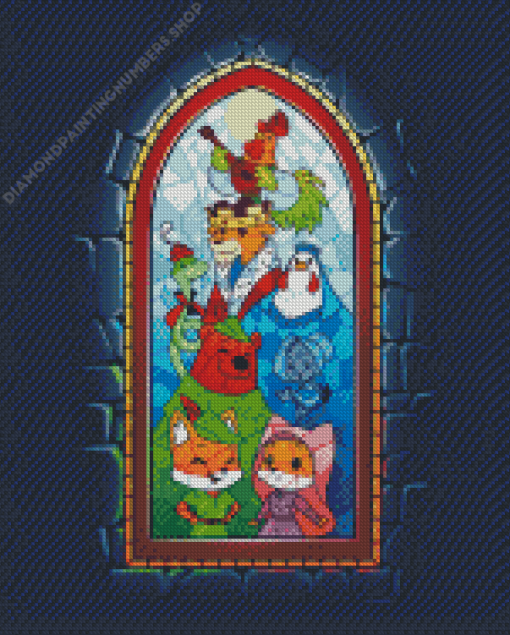 Disney Stained Glass Diamond Painting