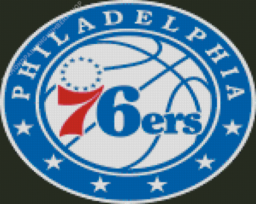 Philadelphia 76Ers Logo Diamond Painting