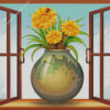 Flower In Vase Diamond Painting