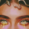 Girl With Tears Of Gold Diamond Paintings