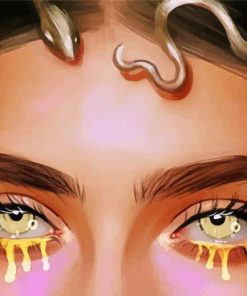 Girl With Tears Of Gold Diamond Painting