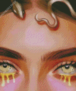 Girl With Tears Of Gold Diamond Paintings