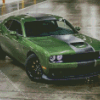 Green Dodge Challenger Scat Diamond Painting