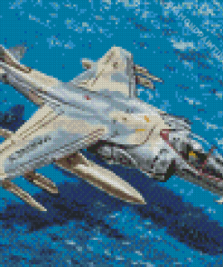 Harrier Jet Plane Diamond Painting