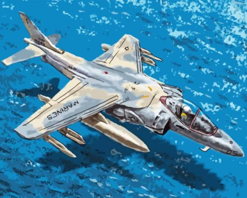 Harrier Jet Plane Diamond Painting