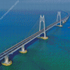 Hong Kong Zhuhai Macau Sea Bridge Diamond Painting