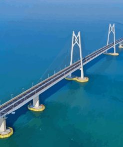 Hong Kong Zhuhai Macau Sea Bridge Diamond Painting