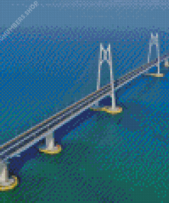 Hong Kong Zhuhai Macau Sea Bridge Diamond Painting