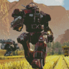 Mechwarrior Black Knight Diamond Painting