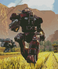 Mechwarrior Black Knight Diamond Painting