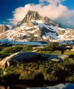 Mountain By Ansel Adams Diamond Painting