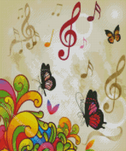 Musical Notes Diamond Painting