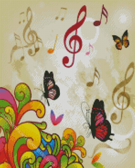 Musical Notes Diamond Painting