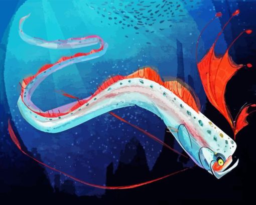 Oarfish Underwater Art Diamond Painting