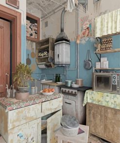 Old Vintage Kitchen Diamond Painting