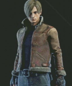 Resident Evil Leon Kennedy Diamond Painting