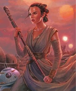 Rey Star Wars Art Diamond Painting