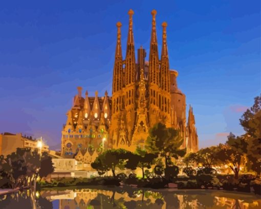 Sagrada Familia Spanish Church Diamond Painting