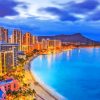 Waikiki Beach At Night Diamond Painting