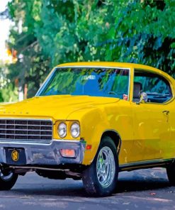 Yellow Buick Skylark Diamond Painting