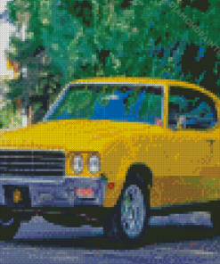 Yellow Buick Skylark Diamond Painting