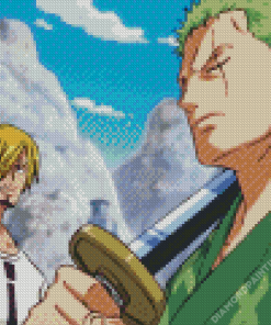 Zoro Sanji One Piece Diamond Painting