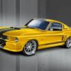 1967 Yellow Mustang Sport Car Diamond Painting