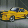 1967 Yellow Mustang Sport Car Diamond Painting