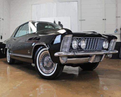 63 Riviera Black Car Diamond Painting