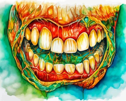 Abstract Teeth Art Diamond Painting