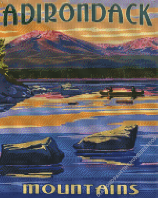 Adirondack Mountains Poster Diamond Painting