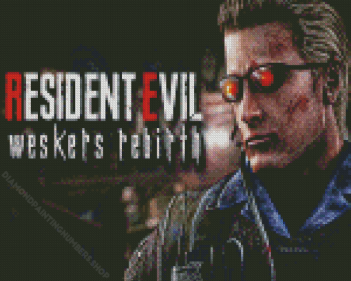 Alber Wesker Resident Evil Poster Diamond Painting