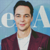 American Actor Jim Parsons Diamond Painting