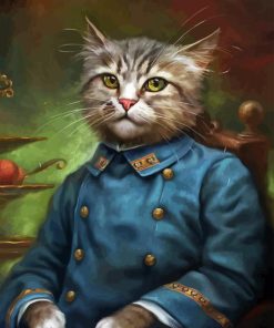 Army Cat Diamond Painting