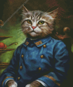 Army Cat Diamond Painting